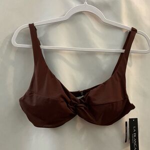 LA Blanca Bikini Swim Top Java Bean 14